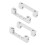 4x Servomontagehalter Aluminium 90 Doppelkopf 5