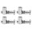 4Pcs Anchor Connector Carbon Steel Galvanized 4545 Fixed Profiles 5