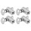 4x M1.6 Ankerverbinder 90 Kohlenstoffstahl Set 5