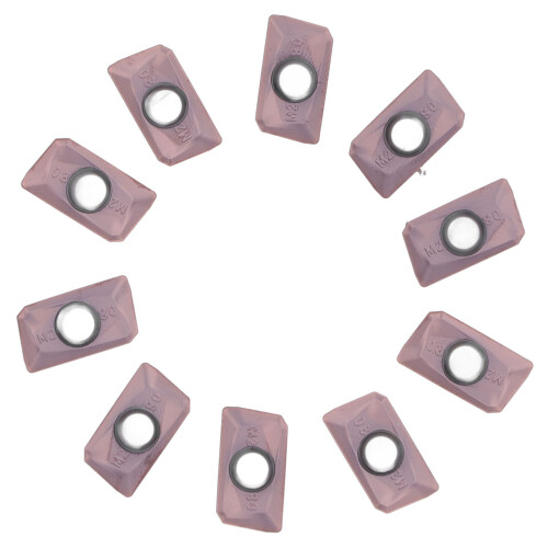 (APMT1604PDER‑M2) 10Pcs Carbide Turning Inserts CNC Milling Multi Coating APMT1604PDERM2