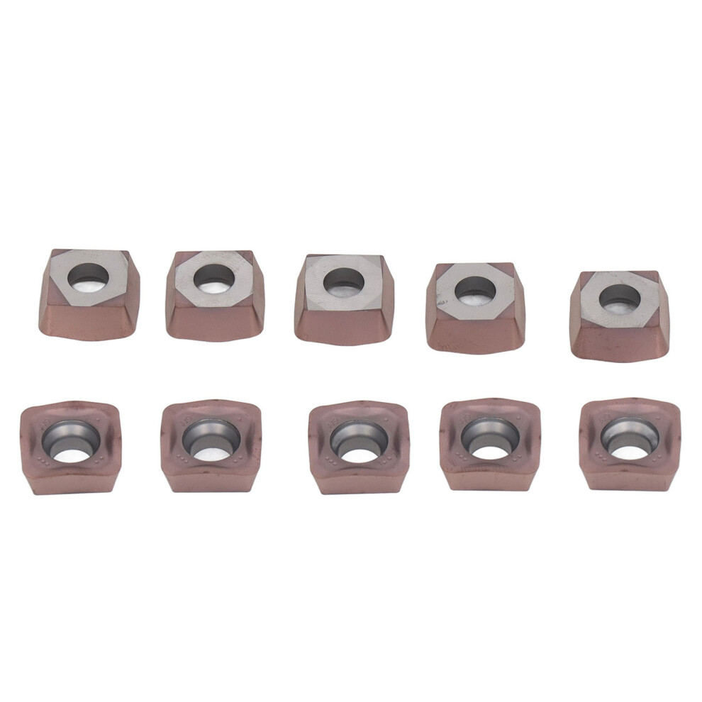 10Pcs Coated Carbide Inserts Indexable Cnc Milling Lathe Cutting Tool 610830847418