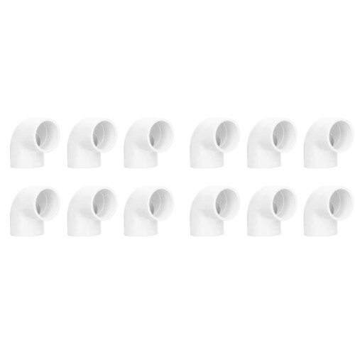 (32mm ID) 12Pcs 90 Degree PVC Elbow Fitting 25mm ID