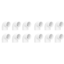 (25mm ID) 12Pcs 90 Degree PVC Elbow Fitting 25mm ID