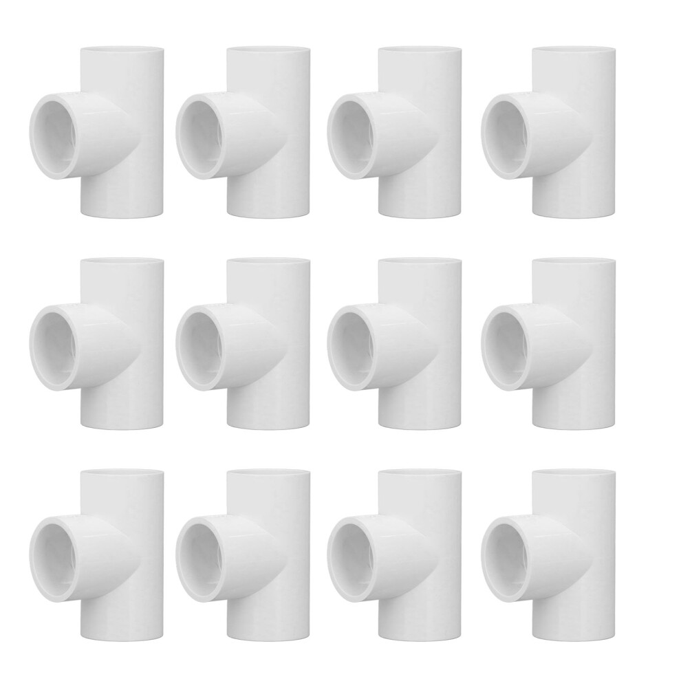 (20Mm Id) 12Pcs Pvc Tee Fittings 25Mm Id Equal Diameter 323163114507