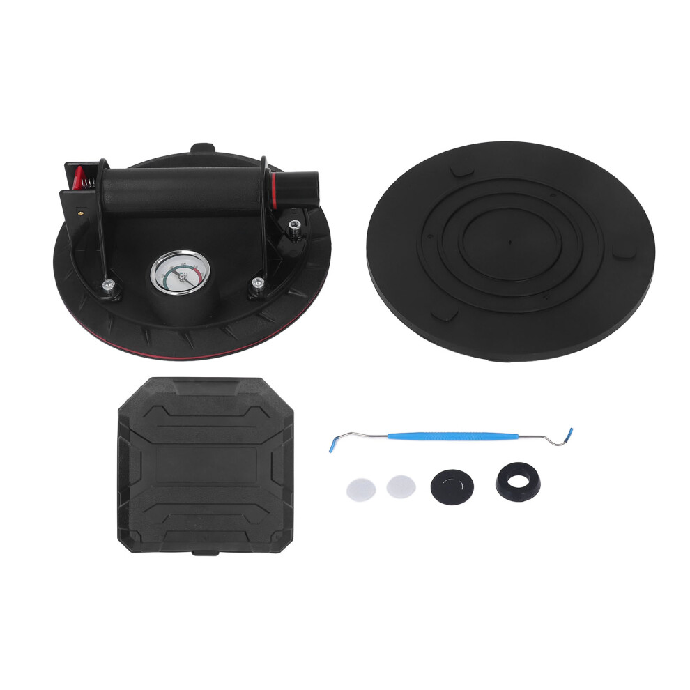 8In Vacuum Suction Cup Rubber Glass Sucker With Pressure Gauge 610830845551