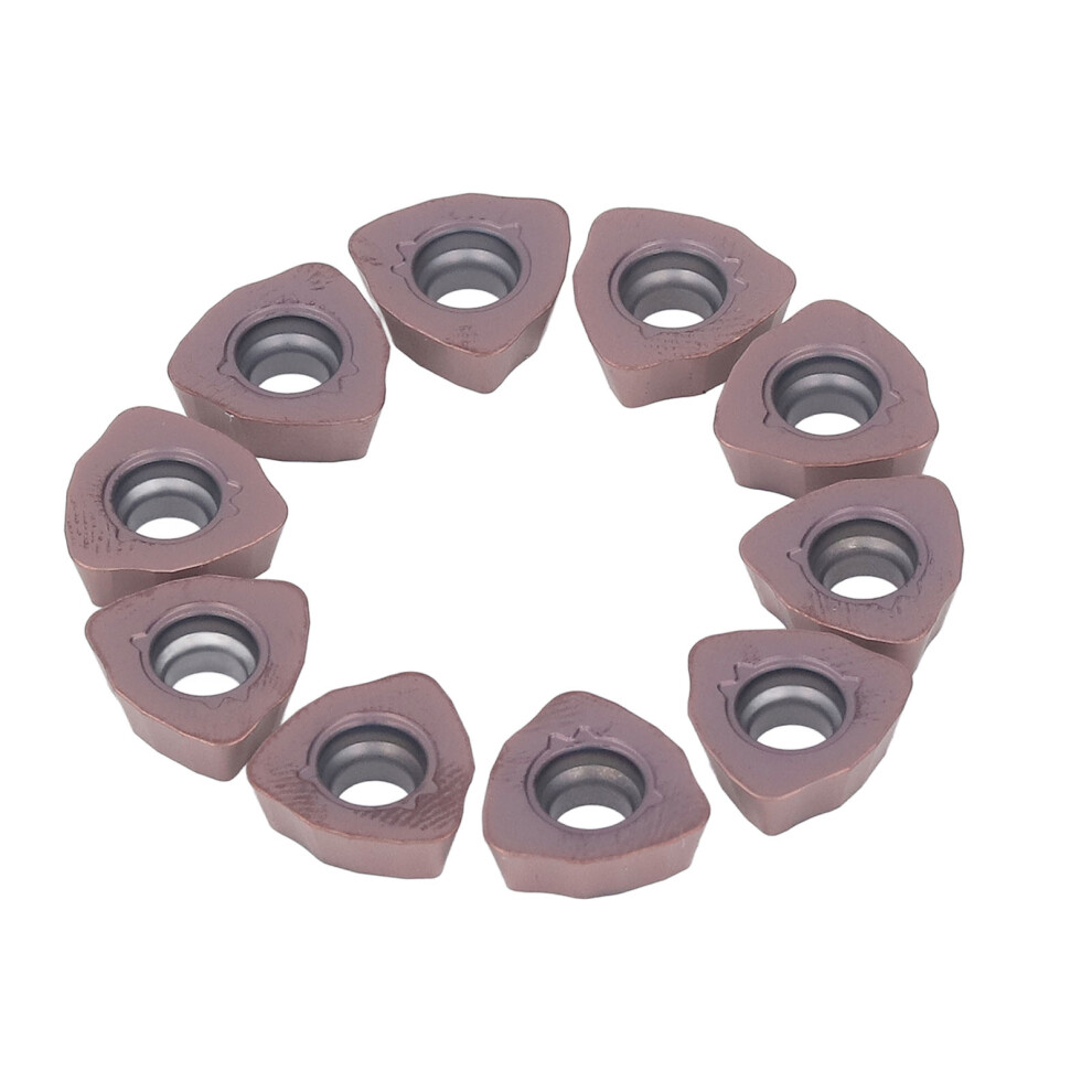 10Pcs Turning Inserts Indexable Bronze Coated Carbide Cnc Lathe Tools 610830846367