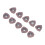 10 Stk Wendelplatten Bronze-beschichtet Hartmetall CNC 2