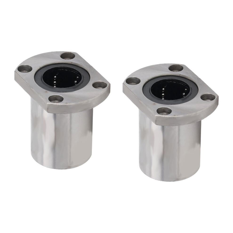 2Pcs Linear Motion Bearing Ball Ellipse Flange Accessory Kit 323163112374