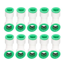 (20mm / 0.79in) 10Pcs Elbow PPR Quick Push Connector Set 20mm / 0.79in