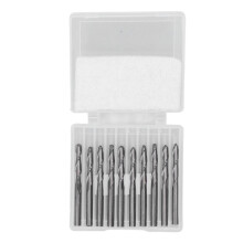 HSS-Ballnussfräser-Set CNC Spiral für Holz 1/8 Zoll