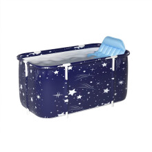 Foldable Bath Tub For Adults - Portable Soaking Tub, Blue, Lightweight And Compact Folding Bath Tub