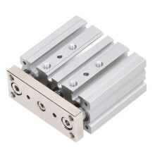 3 Rod Pneumatic Cylinder 16mm Bore 20mm Stroke SMC Type