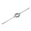 Runder Gewindestock-Handgriff 55x22mm verstellbar 5