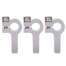 (3403-0024-0008) 3x Tube Clamp Hub Alu M4 Gewinde-Bracketset