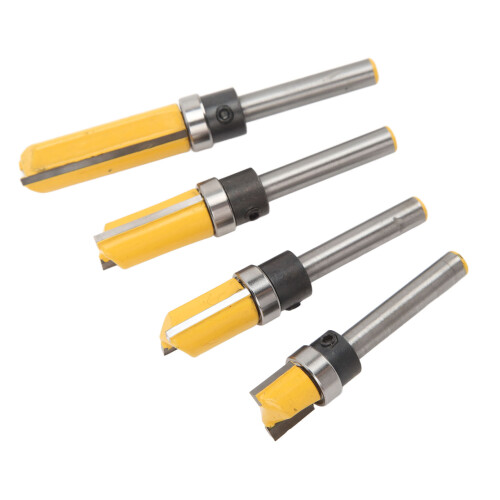 4x Fräser-Set Hartmetall 6,35mm 1