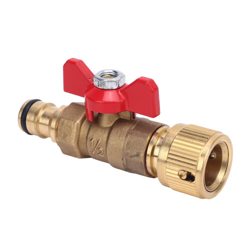 Drehtor-Kugelventil NPT 3/8" Wasserrohr-Adapter