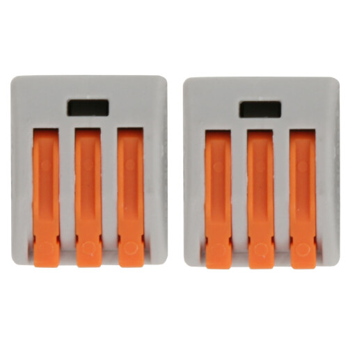 15 Pcs PCT-213 Connector Spring Terminal Block 3 Way Cable Connector