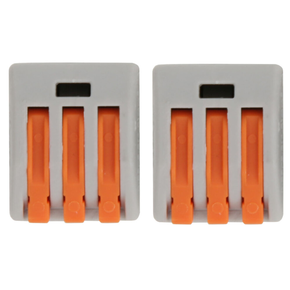 15 Pcs Pct-213 Connector Spring Terminal Block 3 Way Cable Connector 610830930820