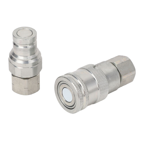 2x 3/8" NPT Hydraulik-Schnellkupplung 2