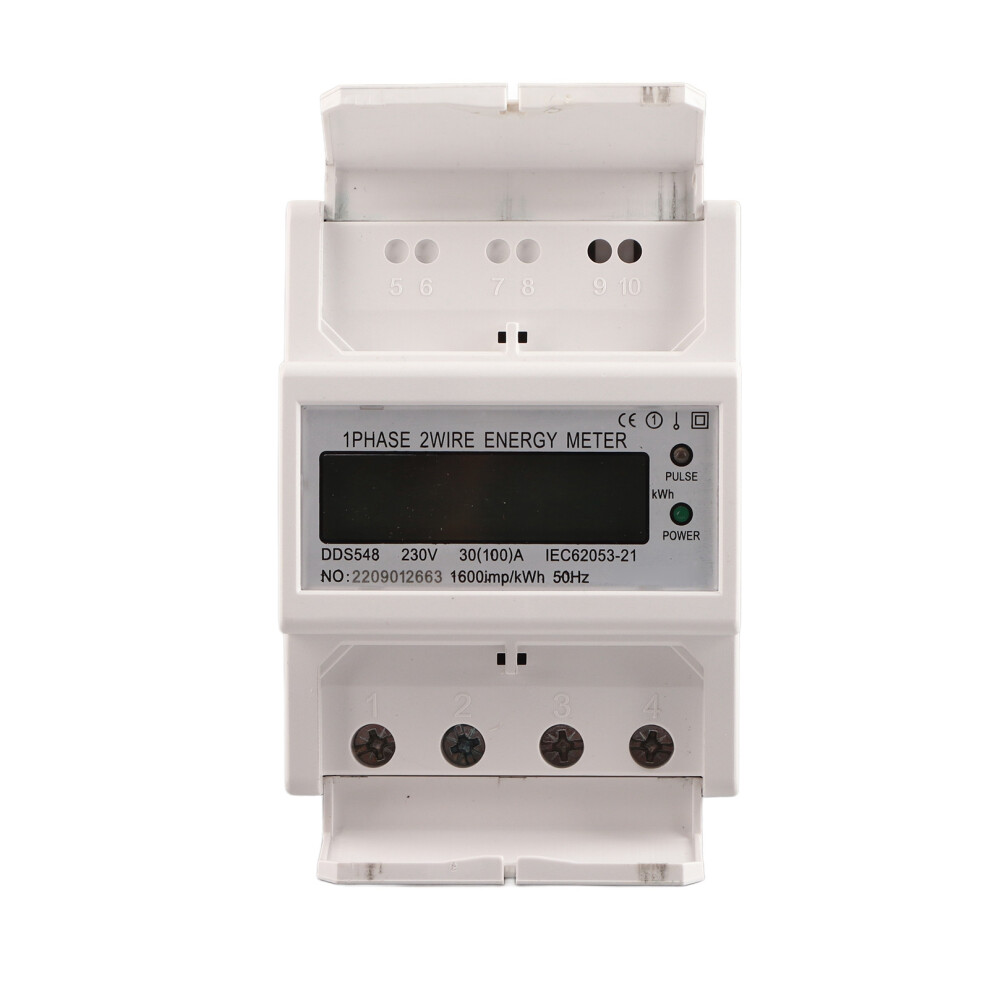 Dds548 Single Phase 230Vac Energy Meter Lcd Display 610830931728