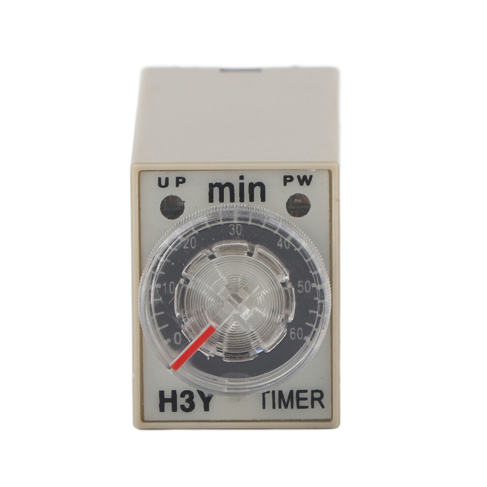 (110Vac) H3y-2 Delay Timer 8P 0~60Min Dial Type 5A For Multiple Purpose 610830932596