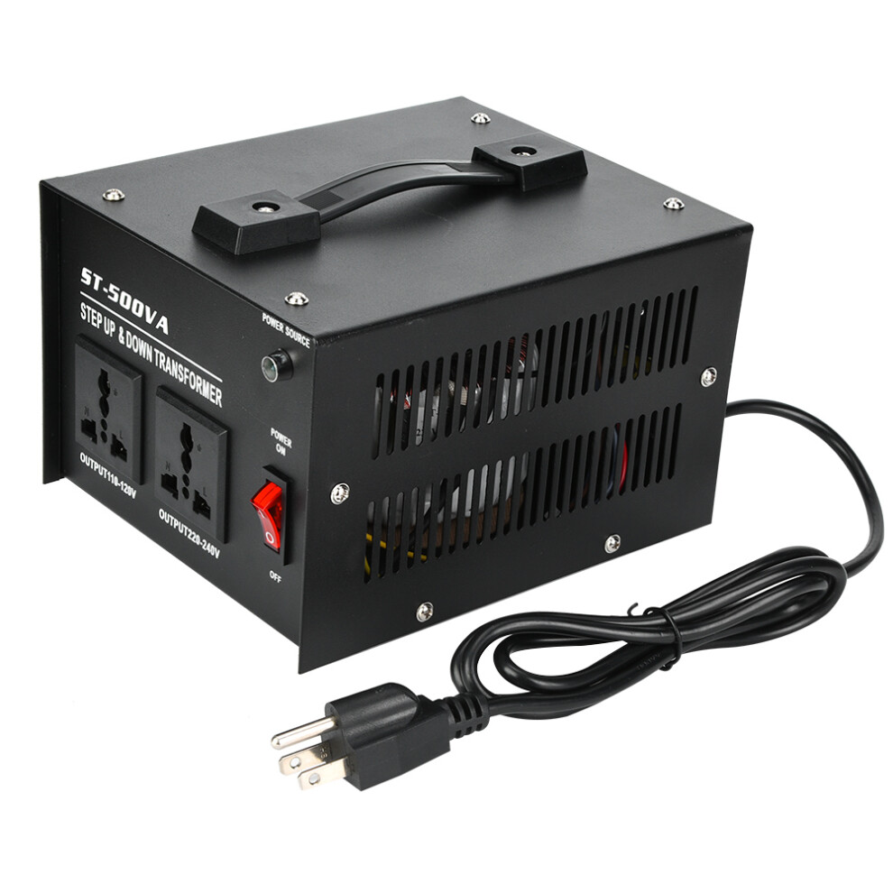 500W Voltage Converter With 2Pcs Sockets Transformer St-500Va 610830933401