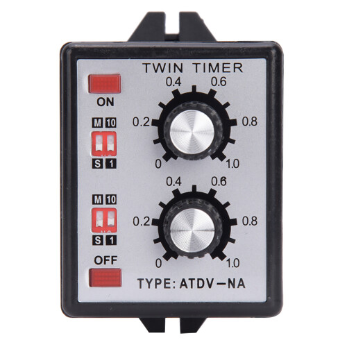 Doppel-Timer-Schalter mit Drehregler AC110V
