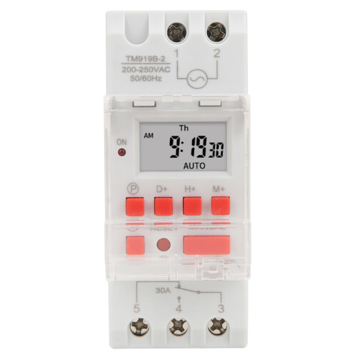 TM919B-2 200V AC 30A LCD 7-Tage-Programmierbarer Timer