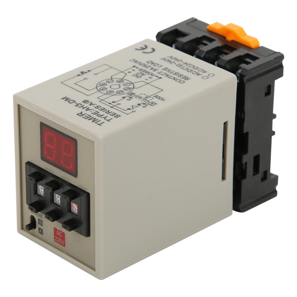 Delay Timer Relay Digital A/B Dual Mode Ac220v Ah3-Dm 610830924218