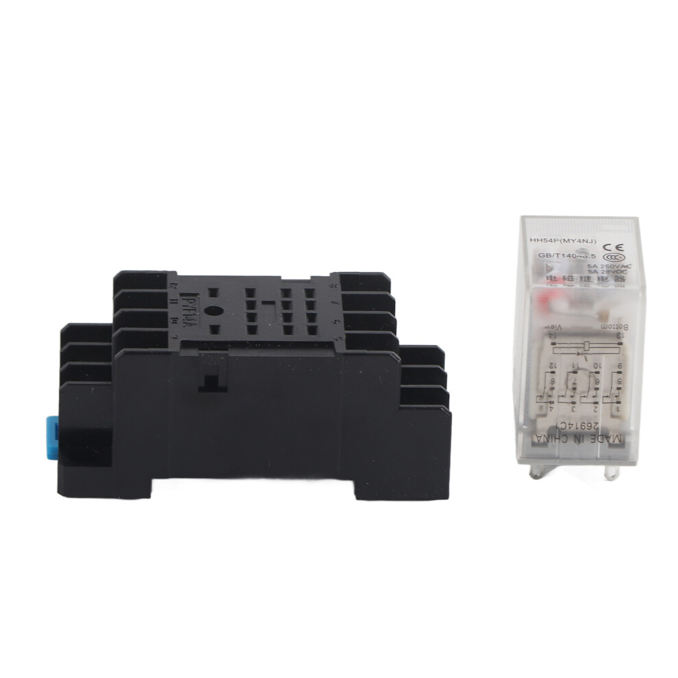 Mini Electromagnetic Relay With Base Hh54p(My4nj) 610830924805