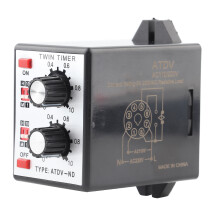 Doppel-Timer-Schalter mit Drehregler AC110V