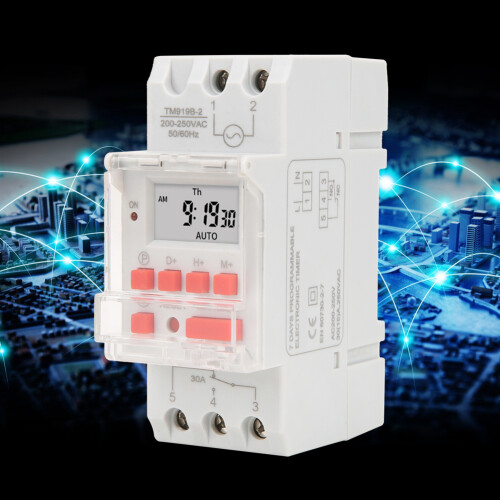 TM919B-2 200V AC 30A LCD 7-Tage-Programmierbarer Timer 2