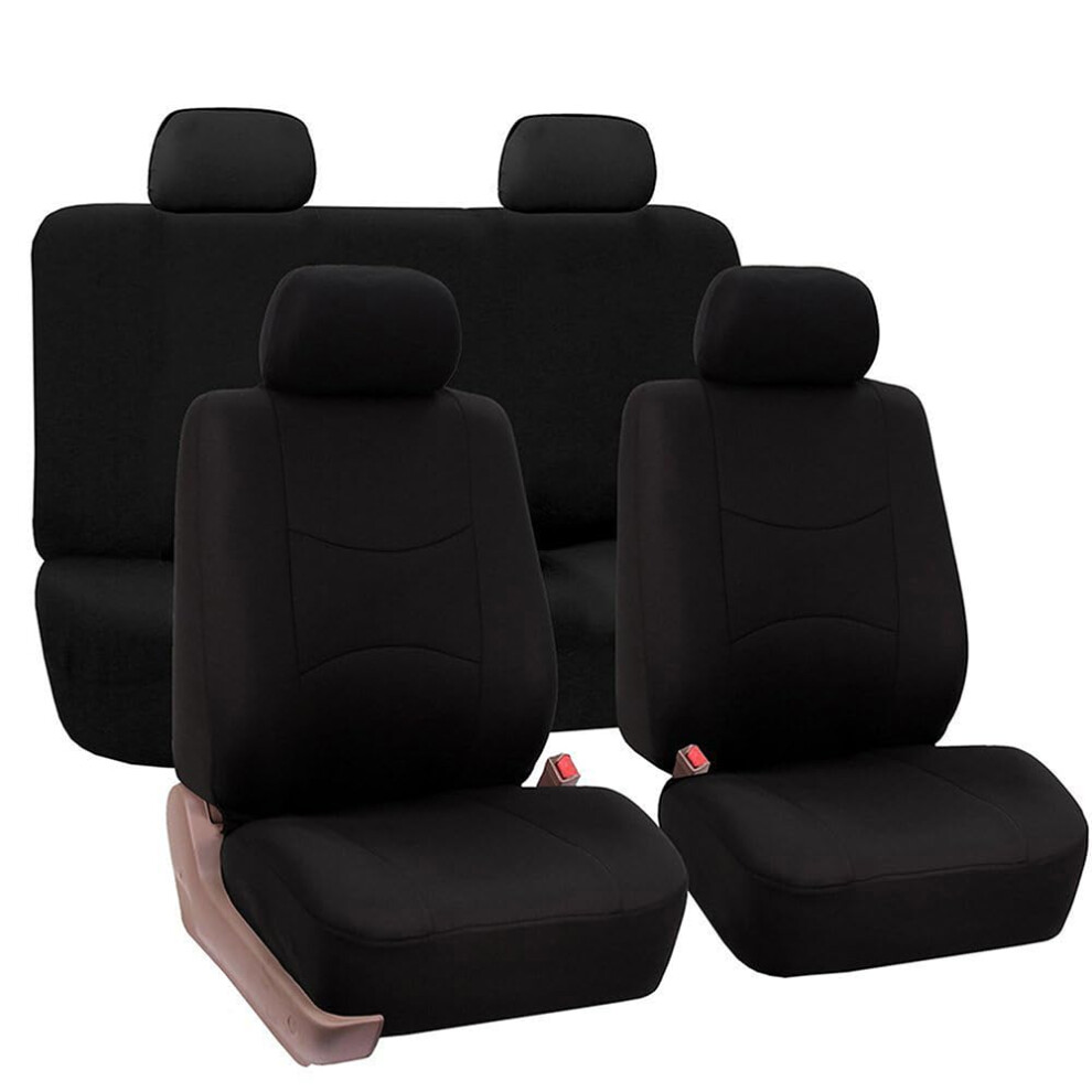9 Pcs Car Seat Covers For Seat Mii Ibiza Leon Arona Ateca Tarraco Alhambra - Flat Cloth, Non-Slip, Easy Install 9084446540093