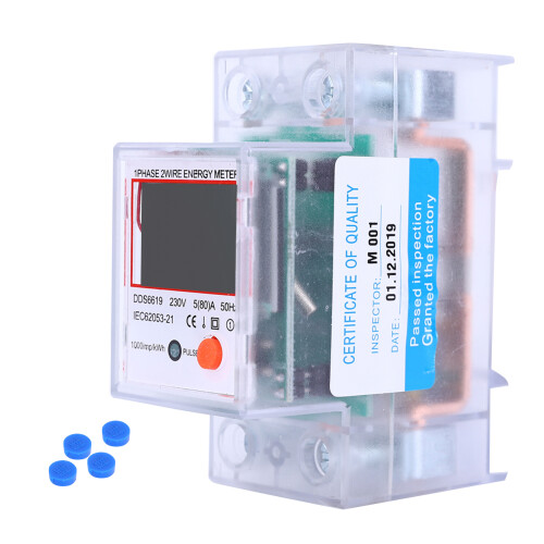 Digitaler Zähler 1 Phase, 5-80A, Multifunktion, Beleuchtung