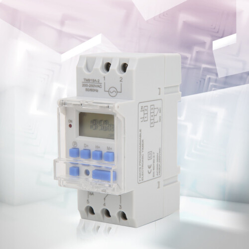 TM919A-2 200V AC 16A LCD 7-Tage programmierbarer Digitaltimer 1