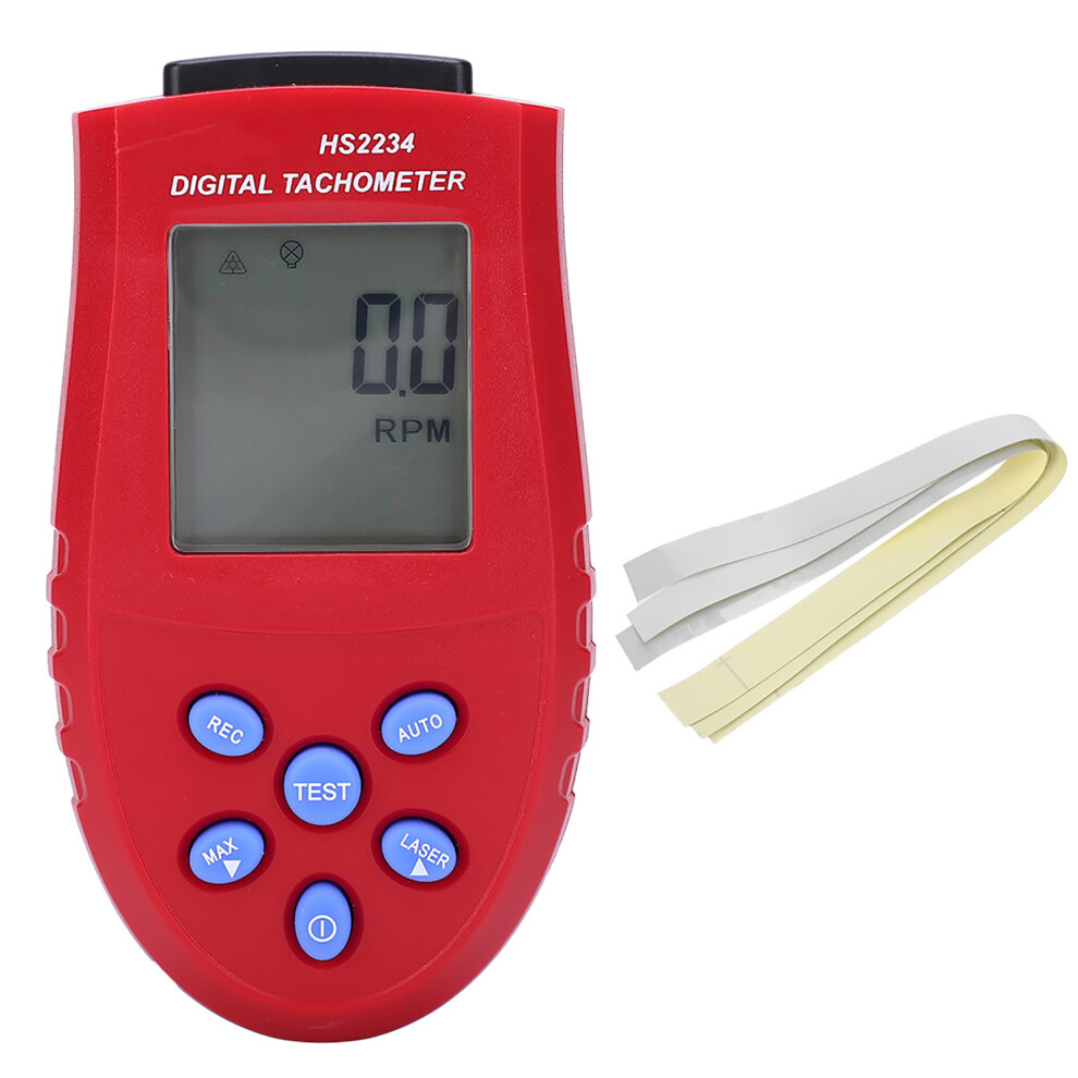 Red (Rouge) Hs2234 Non Contact Digital Tachometer Display Speedometer