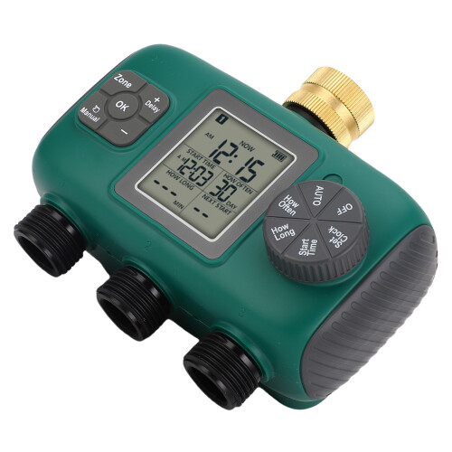3-Wege-Sprüher-Timer Messing LCD wasserdicht Bewässerung 1