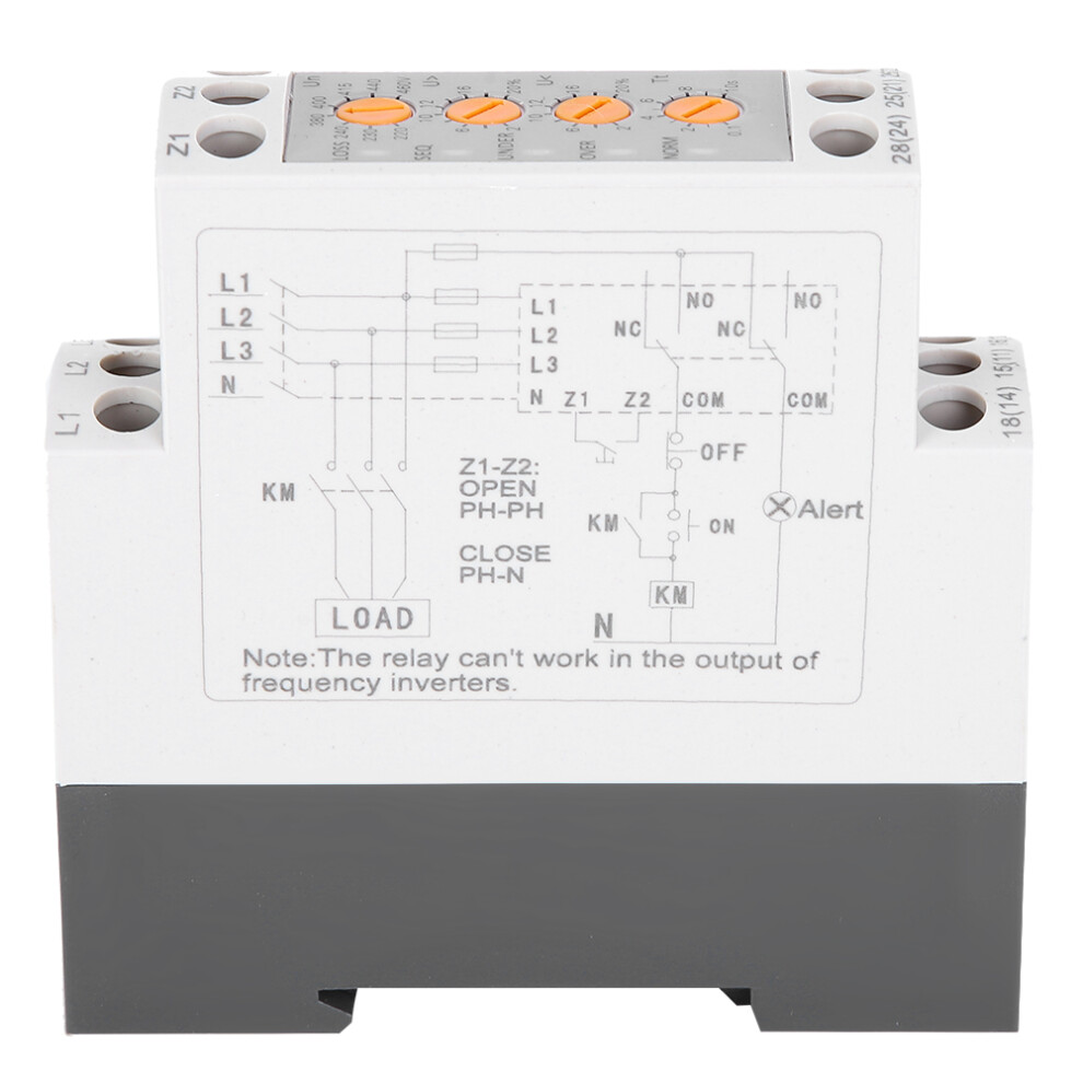 3 Phase Voltage Relay Over/Undervoltage Protector Led 610830913212