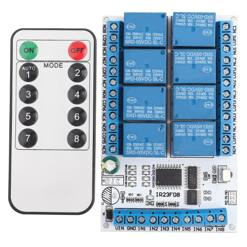 (5V) 8 Channel IR Remote Relay 5V