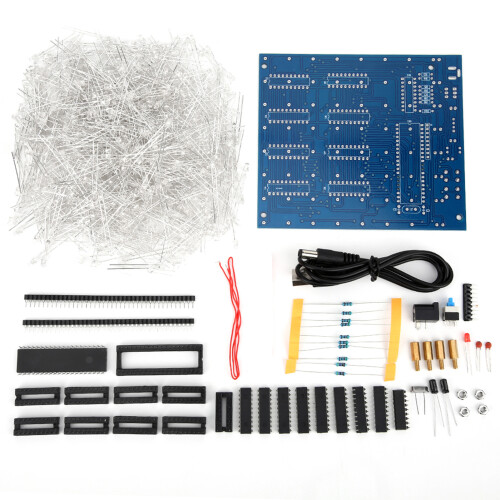 LED-3D-Druck-Platine DIY-Kit 8x8x8cm