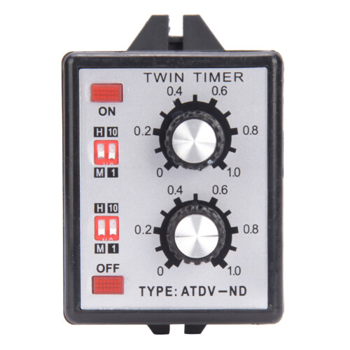 Doppel-Timer-Schalter mit Drehregler AC110V 1