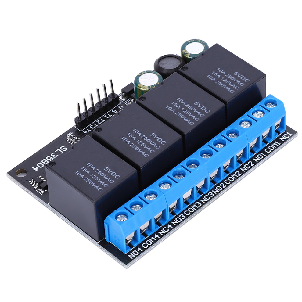 Sl35b04 12V 4-Channel Bistable Relay Module Low Level Control 610830918644