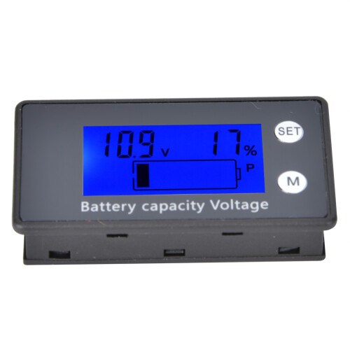 ((10-100V) Blue) LCD Digitalvoltmeter DC 10-100V blau Alarm 2