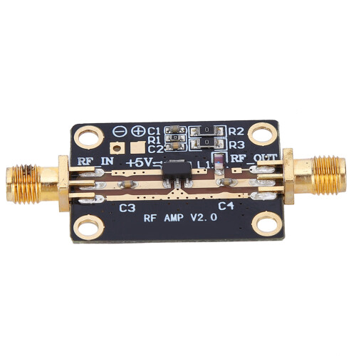 RF Amplifier Module 1W 0.05-4GHz Wide Bandwidth High Gain Low Noise 2