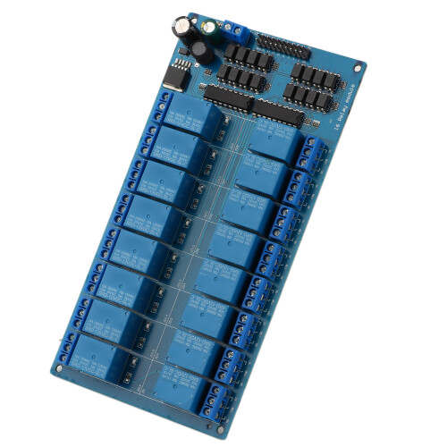 (12V) 16 Channel Relay Module for ARM/AVR PIC PLC 12V Low Level Trigger 2