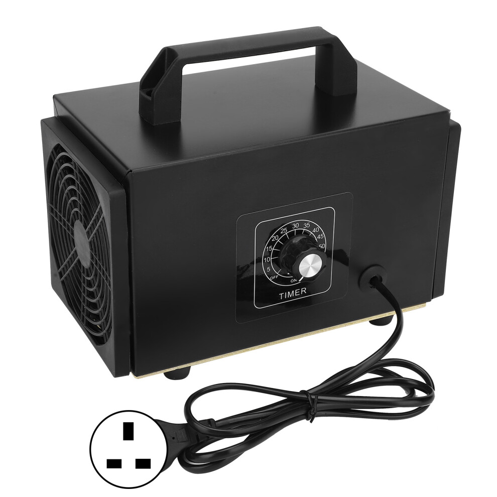(Uk Plug 220V 20G / H) Portable Ozone Generator Air Purifier Black 15G/H Timer Uk Plug 610830897291