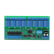 RS485 Relaismodul 8Eing/8Ausg DIN35 PLC 12V
