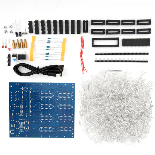 LED-3D-Druck-Platine DIY-Kit 8x8x8cm 2