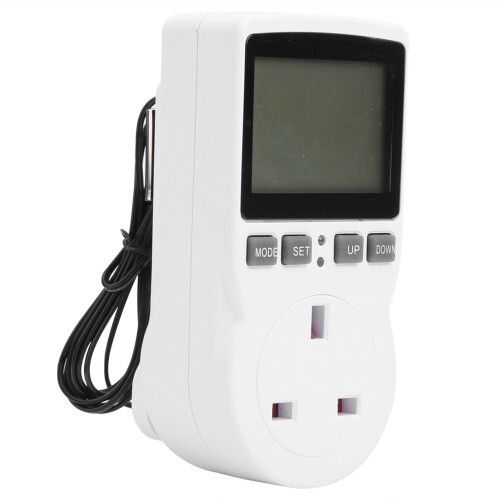 (US Plug) Digitaler Thermostat-Stecker mit Timer, Sensor, Heiz/Kühl 2