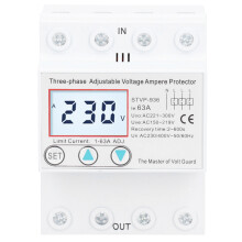 (63A) Dreiphasen-Spannungsschutz LCD STVP936 230/400V 63A